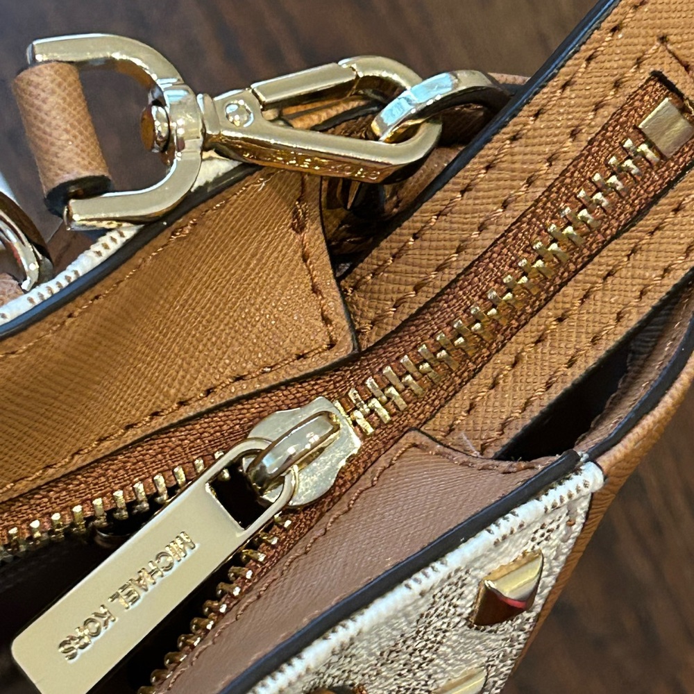 Michael Kors Studded Satchel - Picture 3 of 8